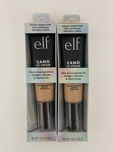 2er-Pack E.L.F. ELF Camouflage CC Farbkorrekturcreme LICHT 280 N 1,05 Unzen Exp 08/22 - Bild 1 von 8