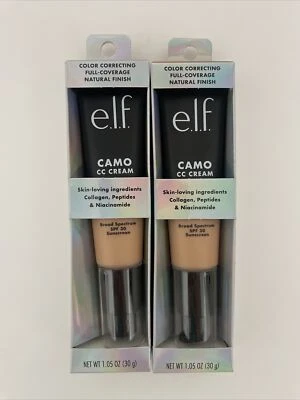 2 Pack E.L.F. ELF Camo CC Color Correcting Cream LIGHT 280 N 1.05 Oz Exp 08/22 - Image 1 of 4