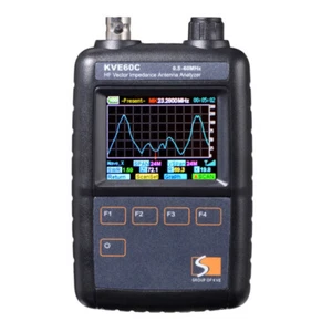 KVE60C 0.5-60MHz Portable SWR HF Vector Antenna Analyzer Meter - Picture 1 of 9