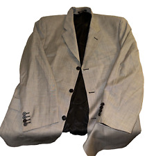 Grey Bachrach Italian Dress Suit Jacket Size Large