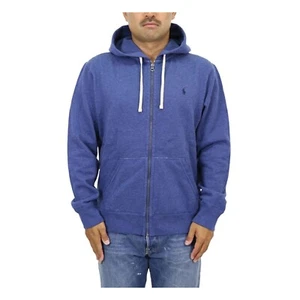 Polo Ralph Lauren Full Zip Hooded Hoodie Sweatshirt with Pony - Blue Htr (Navy) - Bild 1 von 5