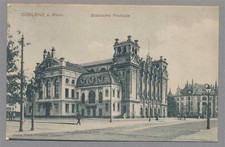 256040) AK städt. Festhalle Koblenz gelaufen 1917