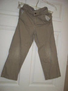 IZOD Tan Pants Size 8 Slim Adjustable Waist - Picture 1 of 3