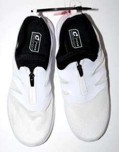 Catapult Women's Erika White Slip-On Mesh Zip-Up Sneakers Tennis Athletic Shoes - Picture 1 of 7