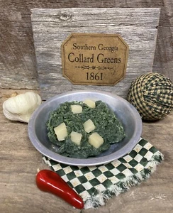 Realistic Faux Fake Food Vegetables TURNIP GREENS Primitive Farmhouse PROP - Picture 1 of 7