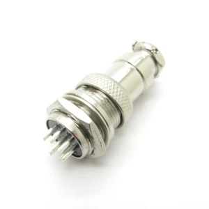 5 × Sets Aviation Plug 7-Pin 16mm GX16-7 Male and Female Panel Metal Connector - Picture 1 of 7
