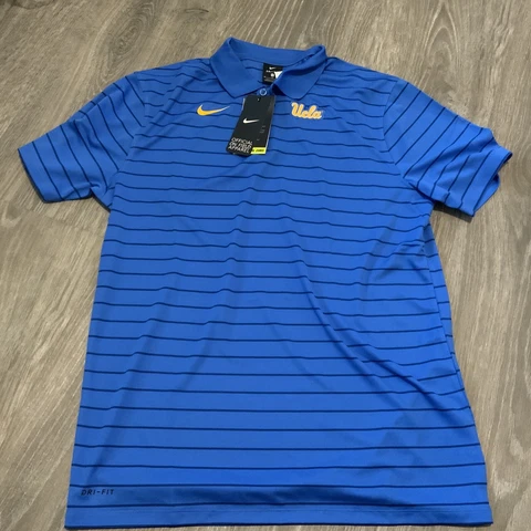 NIke UCLA Bruins Polo Shirt Blue Men’s Size: Medium NWT Dry On-Field Cover