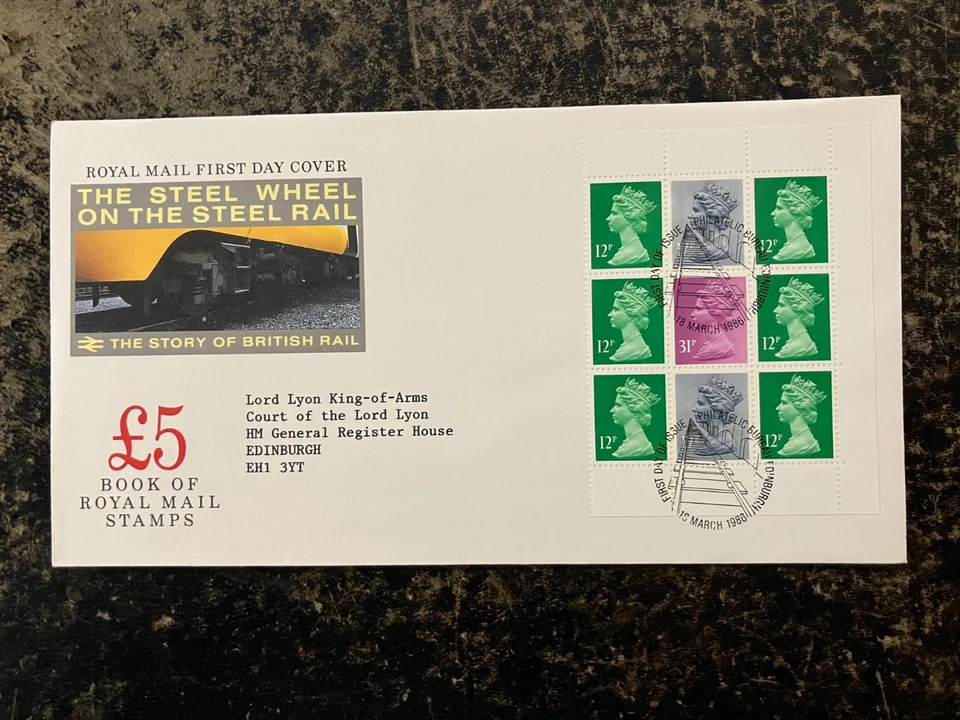 United Kingdom 1986 - Elizabeth II booklet stamps FDC Edinburgh Philatelic Burea - Image 1 of 1