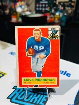 1956 Topps - #68 Dave Middleton (RC) DETROIT LIONS - Image 1 of 2