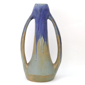 Gilbert French Pottery Vase by Méténier Art Nouveau Sandstone Glaze h25 cm c1910 - Picture 1 of 12