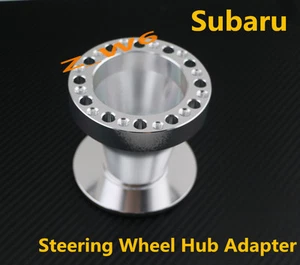 BILLET CHROME ALUMIMUN 6 BOLT STEERING WHEEL HUB ADAPTER FOR SUBARU LEGACY - Bild 1 von 5