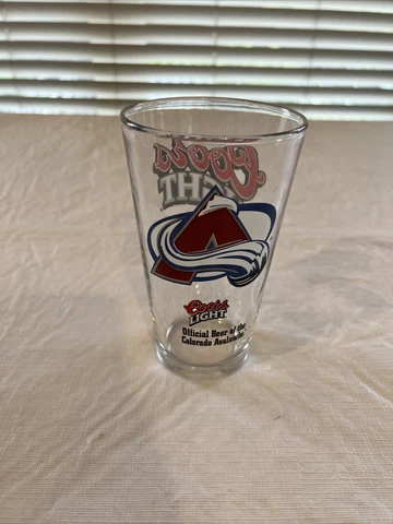 Coors Light Beer Glass Featuring the Colorado Avalanche Cover