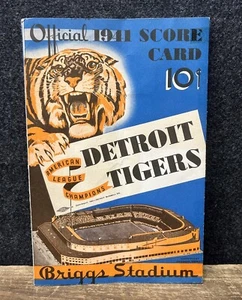 Vtg 1941 Detroit Tigers vs St Louis Official 10¢ Score Card Program Gehringer - Picture 1 of 12