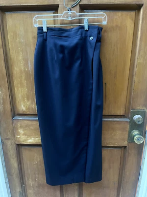 FALDA ENVOLVENTE MUJER ANN TAYLOR TALLA 4, AZUL MARINO Foto 1 de 4