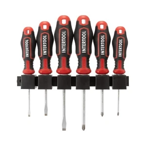 INTERTOOL 6-Piece Magnetic Tip Screwdriver Set with Phillips & Slotted VT08-3436 - Picture 1 of 6