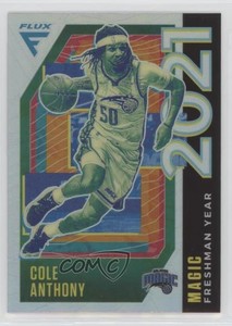 2020-21 Panini Flux Freshman Year Silver Prizm Cole Anthony #12 Rookie RC