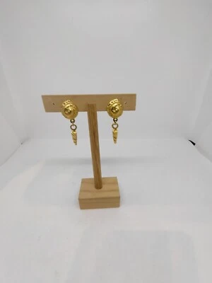 boucles d'oreilles clips vintage biche de bère  - Photo 1/3