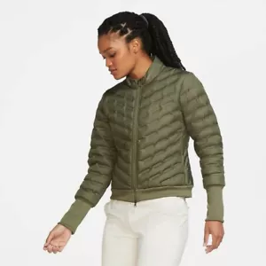 Wmns Nike Aeroloft Repel Hyperadapt Golf Jacket Sz XL Medium Olive CK5880 222 - Picture 1 of 5