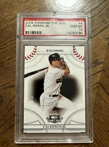 2008 Donruss Threads Baseball #4 Cal Ripken Jr. PSA 10 - Picture 1 of 2