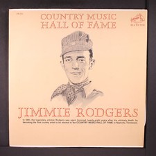 JIMMIE RODGERS: country music hall of fame RCA 12" LP 33 RPM