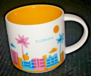 Taza de café Starbucks You are Here Collection multicolor FLORIDA amarilla por dentro - Imagen 1 de 5