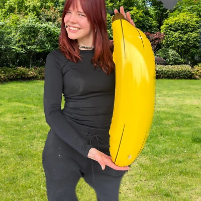 Гигантский надувной банан взорвать тропические фрукты карнавальный костюм вечеринки курицы весело 60 см - Изображение 1 из 3