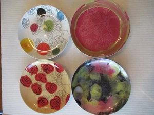 4 Plates Anthropologie 111 Reasons to Love You Artist Trey Speegle - Picture 1 of 14