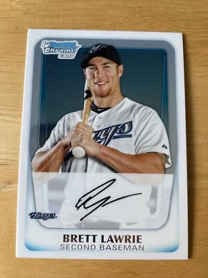 2011 年 BOWMAN CHROME PROSPECTS BRETT LAWRIE #BCP175 蓝色 JAYS A'S 白色 SOX — 第 1/2 张图片