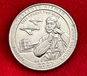 Tuskegee Airmen ~ 2021 D Quarter ~ Alabama ~ They fought two Wars - Picture 1 of 4