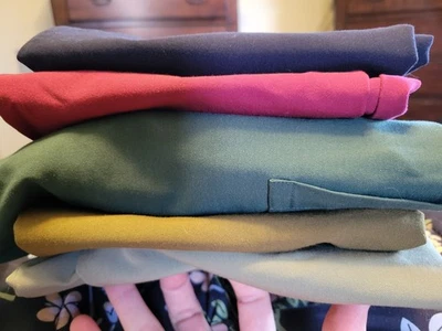 LOT 5 PAIR mandala 9-pocket Jogger Scrubs, All Women Size XXS - Image 1 of 4