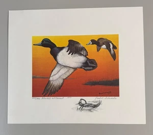 1977 Maryland State Duck Stamp and Print by Jack R. Schroeder - Picture 1 of 6