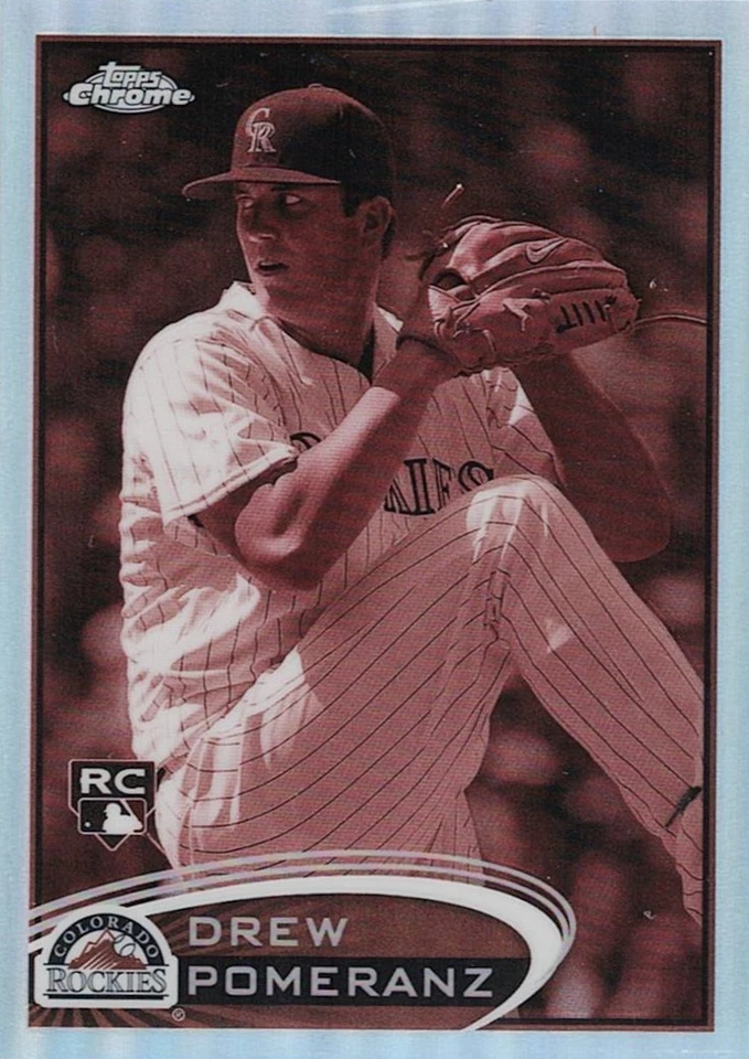 Topps Chrome Sepia Refractor #155 Drew Pomeranz RC #16/75 2012 Foto 1 de 1