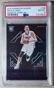 2015 Panini Excalibur Knight's Templar Nikola Jokic RC PSA 8 Denver Nuggets #199 - Picture 1 of 2