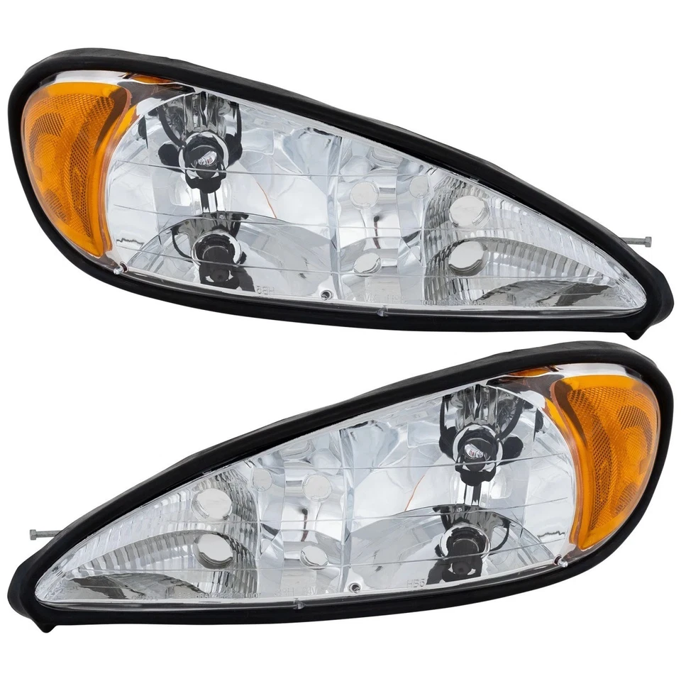 New Left & Right Headlight For 1999-2005 Pontiac Grand Am Set of 2 — 第 1/4 张图片