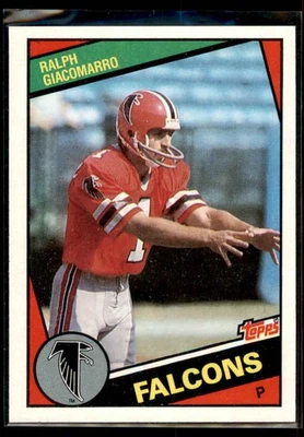 1984 Topps Ralph Giacomarro RC #214 Atlanta Falcons - Image 1 of 2