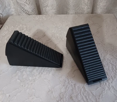 Tapón de puerta ajustable de 2 piezas de alta resistencia GRAN RESORTE tapones cuña empuñaduras de goma Foto 1 de 4