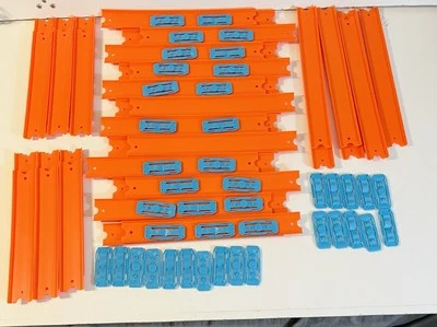 Hotwheels Hot Wheels Track Lot 43 Pieces Straight Track Plus 42 Connectors - Image 1 of 4