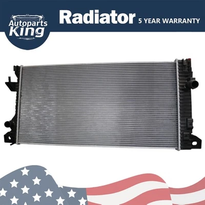 Aluminum Core Radiator For Ford F-150 2015-2020 V6 2.7L 3.5L V8 5.0L Foto 1 de 4