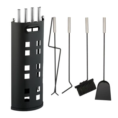 Set attrezzi camino Utensili per caminetto 5 pz. Accessori per stufa - Immagine 1 di 4