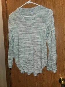 Old Navy Girl's XL (Size 14) Gray Long Sleeve Tee - Picture 1 of 8