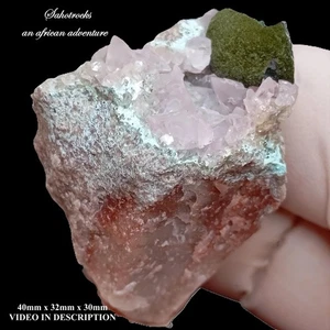 Kolwezite cobaltoan calcite and chrysocolla - Mashamba West mine DRC Congo - Picture 1 of 12