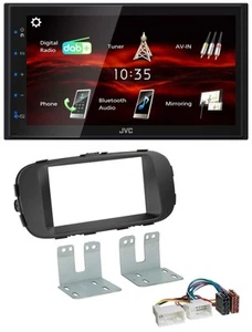 JVC USB Bluetooth MP3 DAB 2DIN Autoradio für Kia Soul ab 14 PS schwarz - Bild 1 von 7