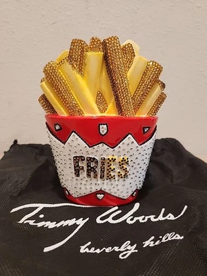 Rare Vintage Timmy Woods "Fries" Swarovski Crystal Handcrafted Purse/Handbag - Image 1 of 4