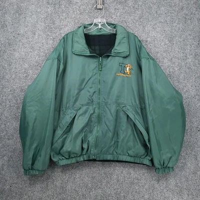 ВИНТАЖНЫЙ Walt Disney World куртка мужская L большой зеленый тигр ветровка бомбардировщик - Изображение 1 из 4