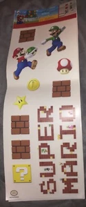 Nintendo Super Mario Wall Decals 2018 Rare New - Picture 1 of 6