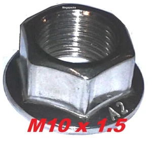 Metric Coarse M10 x 1.5 Pitch A2 Stainless Flange Nut Packs. Multi Listing Nuts - Picture 1 of 1