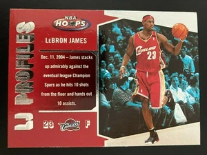 2005-06 NBA Hoops LJ Profiles LBJ-1 Lebron James (lesen) - Bild 1 von 2
