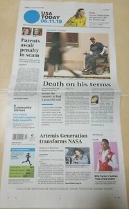 USA TODAY Newspaper 6/11/19 Alyssa Naeher World Cup Mueller Evidence Tiger Woods - Picture 1 of 12