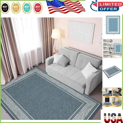 Lavable a máquina antideslizante con bordes 5' x 6'6 Foto 1 de 4