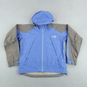 North Face Jacket Womens Small Blue Gray Gore Tex Waterproof Rain Coat Shell ^ - Picture 1 of 15